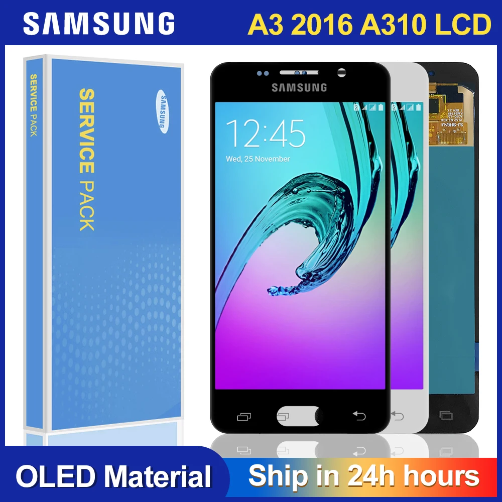 

Original 4.7'' SUPER AMOLED For SAMSUNG Galaxy A3 2016 A310 A310F A3100 LCD Display Touch Screen Digitizer Assembly Replacement