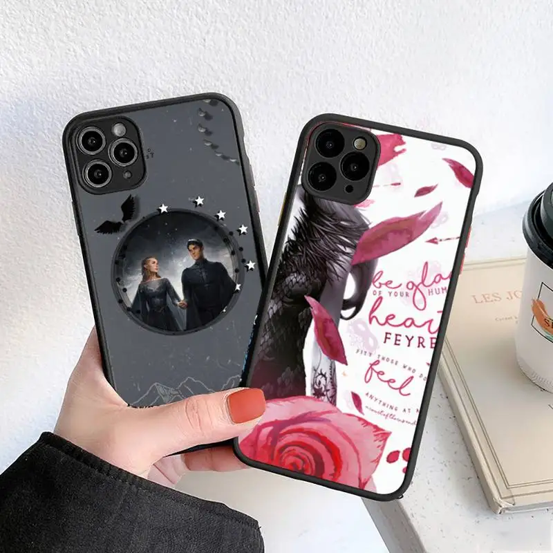 

A Court of Mist and Fury Sarah J Maas Phone Case matte transparent For iphone 7 8 11 12 plus mini x xs xr pro max cover