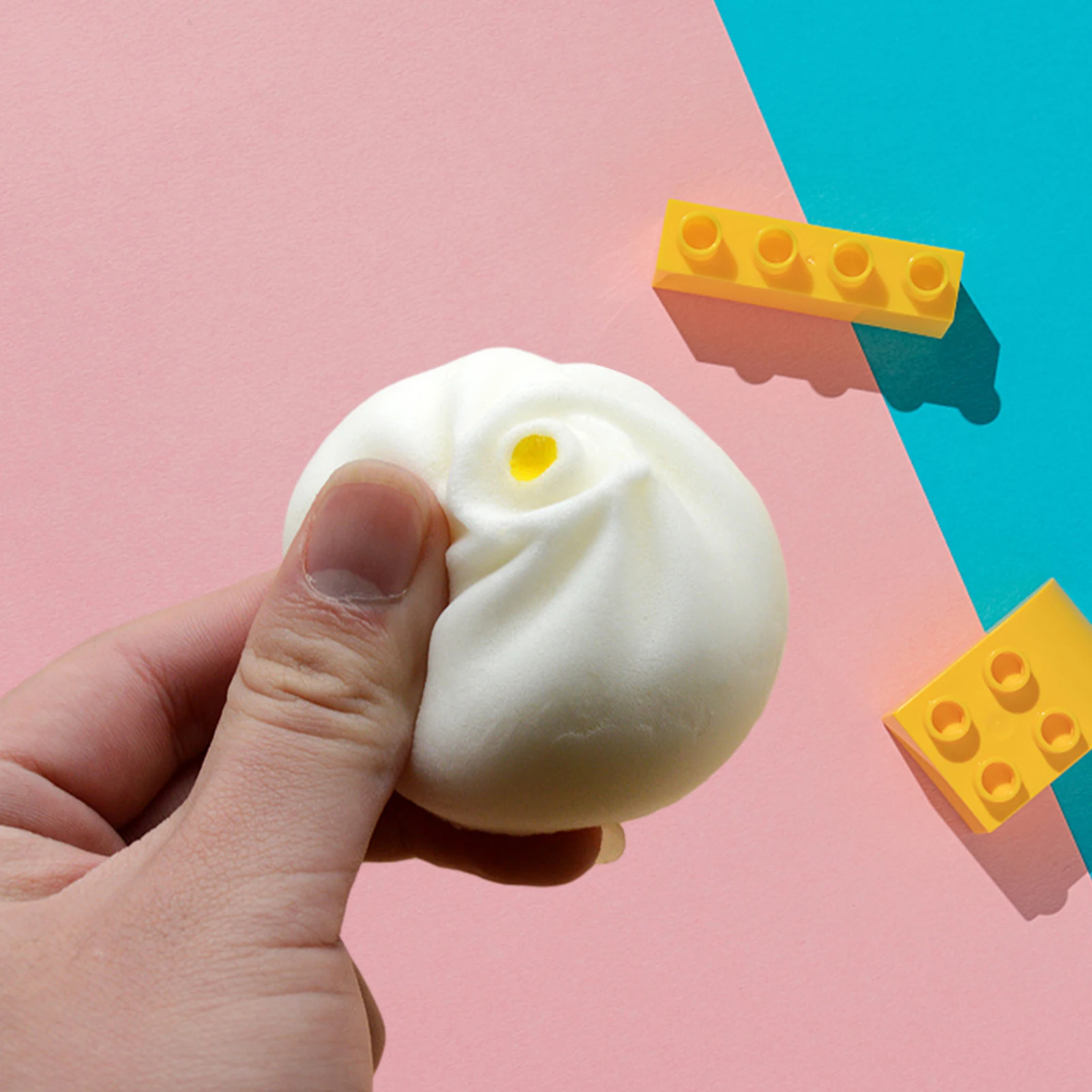 Mo&ntilde;o port&aacute;til de rebote lento de 6CM, mo&ntilde;o de PU suave para aliviar el estr&eacute;s y la ansiedad-0