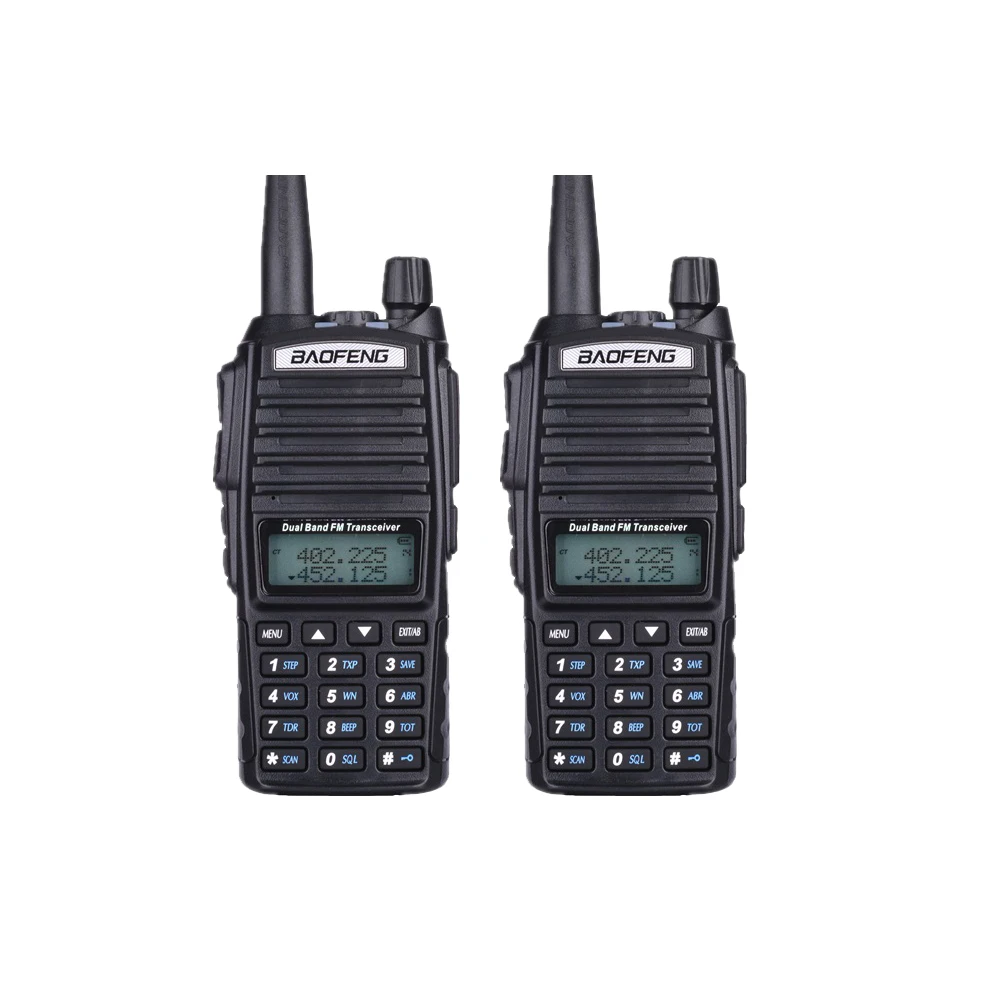 2radios only Baofeng двухстороннее радио UV-82 рация 8 Вт 128 канал двухдиапазонный УКВ 136-174 МГц 400-520 МГц Портативный Baofeng UV82 радиоприемник - Цвет: 2radios only