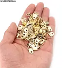 Золотистая треугольная D-образная Подвеска 100 шт.лот для картины маслом, зеркальная вешалка для картины, настенная вешалка для художественной работы, фото, крючки, вешалки