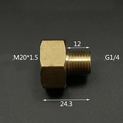 Пневматический манометр переходник M10x1 M14x1.5 M16x1.5 M18x1.5 M20x1.5 1/8'' 1/4'' 3/8'' 1/2''