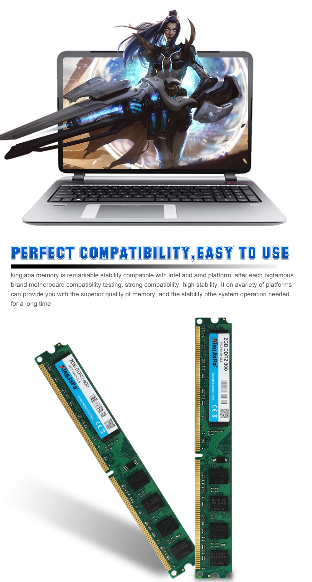 KingJaPa DDR3 1600/PC3 12800 2 ГБ 4 ГБ 8 ГБ 16 ГБ настольный ПК Оперативная память DIMM DDR 3 1600 МГц 1333 МГц PC3-12800 10600