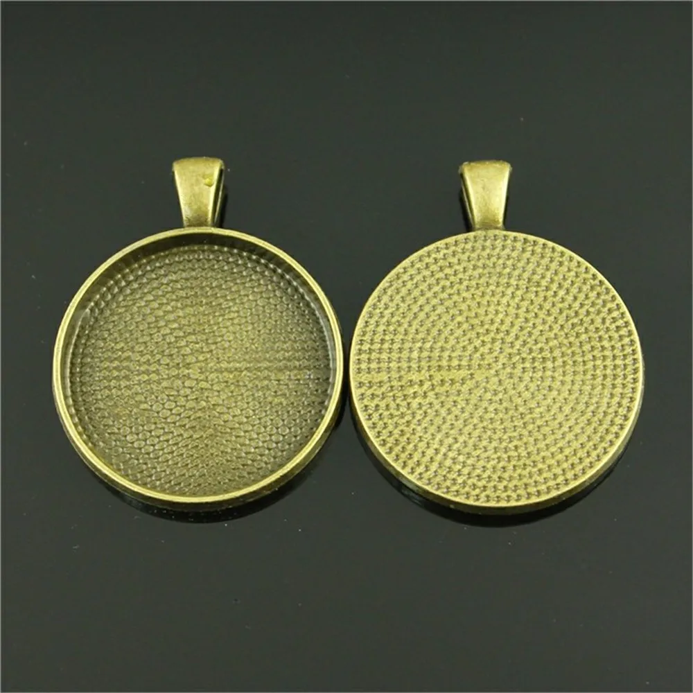 4 шт. 30 мм Внутренний размер Кабошон Базовые настройки винтажная античная бронза