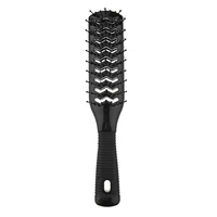 professional 2 side vented 9 row styling hairbrush detangler comb for wet dry long hair women men hair accessories