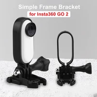 for insta360 go 2 protective frame mount aluminum alloy 14 adapter adjustable angle bracket stabilizer for insta360 go 2 camera