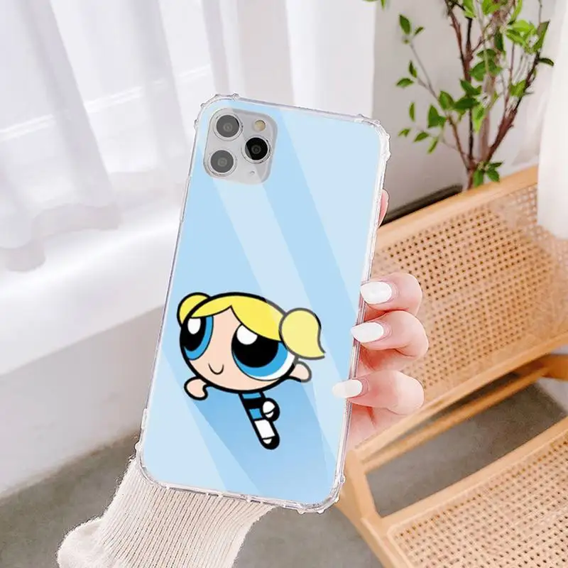 

The Cute P-Powerpuff Girls Phone Case Transparent Case For IPhone 6 6s 7 8 Plus X Xs Xr Xsmax 11 12 Pro Promax 12mini