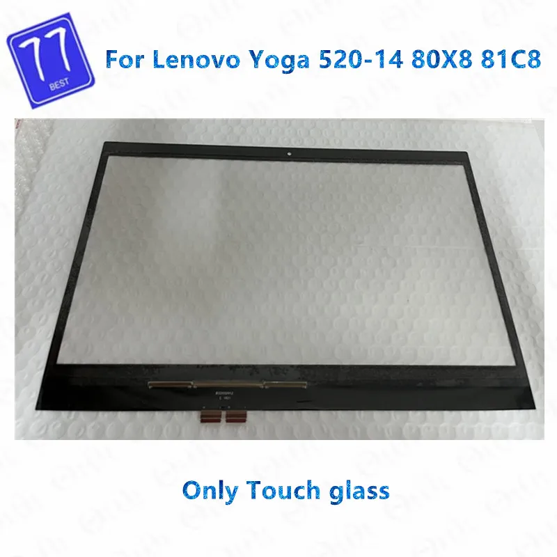 Сенсорный экран 14 0 дюйма дигитайзер передняя панель Замена для Lenovo Yoga 520-14 80X8