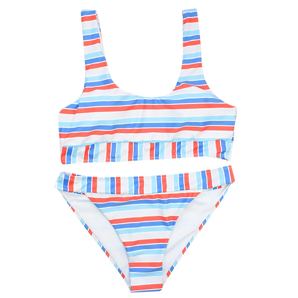 

Women's Bikini Two Piece Swimsuit Pushups Filled Bra Swimwear BeachwearHot Sale Padded Bra Straps High Waist Swimsuit Female