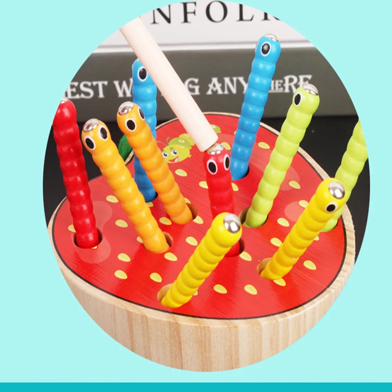 Деревянная игрушка Монтессори Обучающие Детские игрушки магнитная палочка