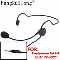 referee earhook headphone 3 5mm jack headset for vnetphone v6 v4 fbim v2 500c motorcycle bluetooth intercom bt interphone