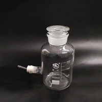 laboratory aspirator bottle 2500mlwide mouthclear with tick markswith rubber plug faucet distilled water bottle
