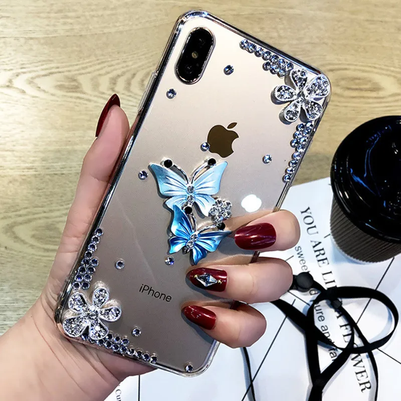 

Bling Crystal Flower Case For Samsung Galaxy A42 M51 A70S A50S A30S A20S A10S A5 A6 A7 A8 Plus 2018 J3 J5 J7 Prime J4 J6 J8 2018