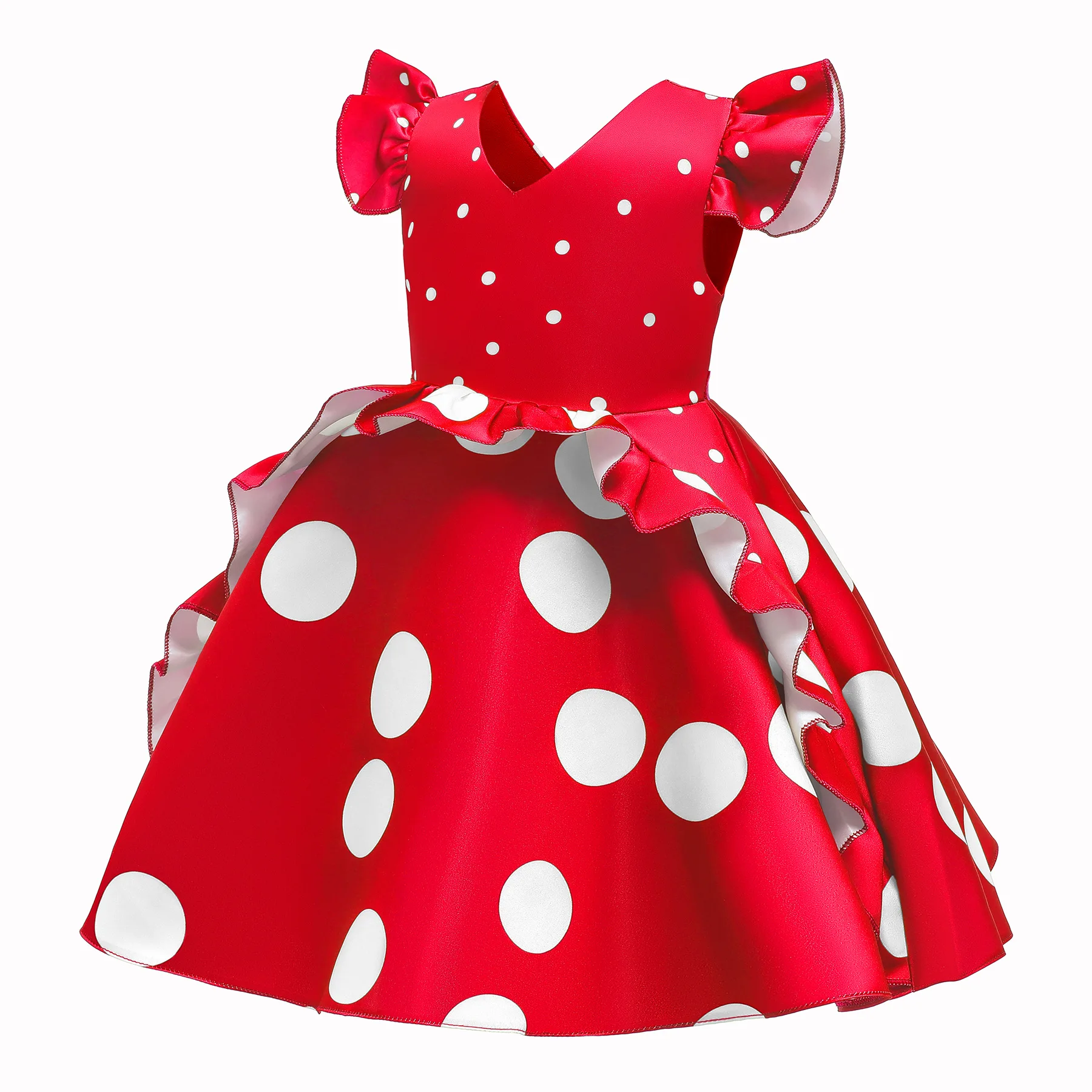 Новое летнее платье для девочек Детские платья костюм принцессы свадебной