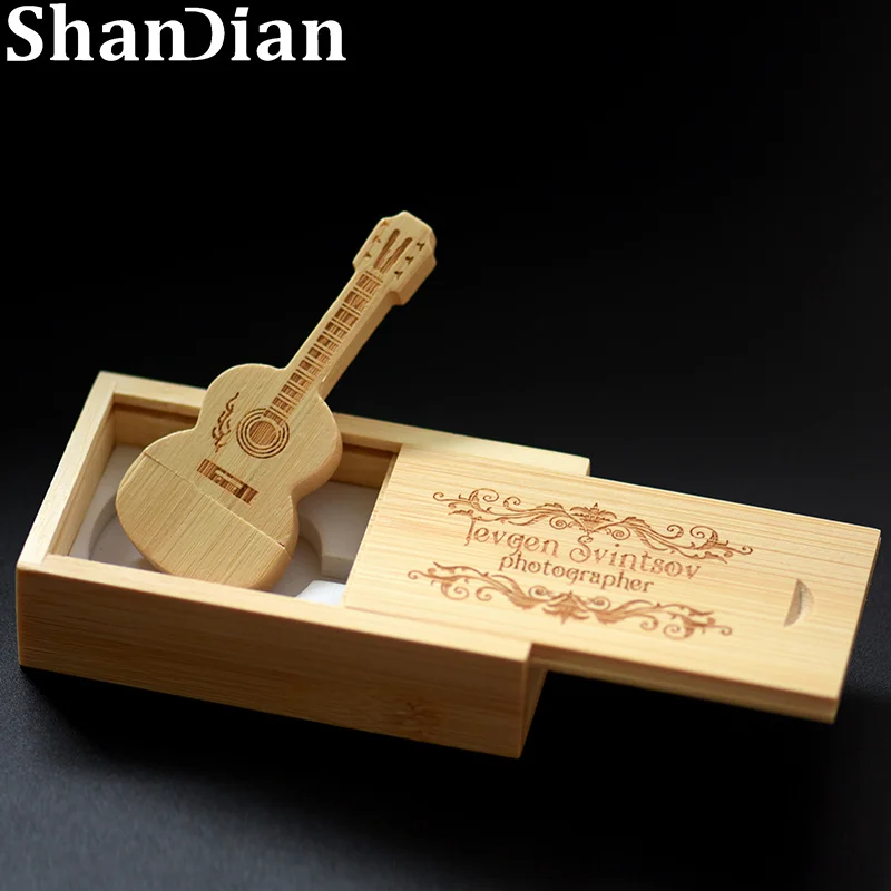 Флэш накопитель с деревянным корпусом usb 2 0 4/8/16/32/64/128 ГБ|wooden guitars usb|usb flash drive