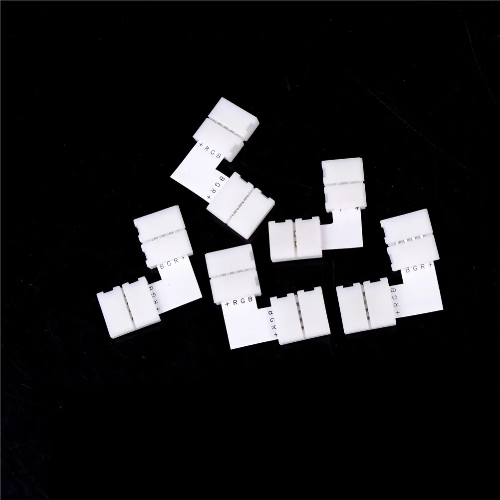 5 шт. L-образные Угловые коннекторы для светодиодной ленты 12 В 5050 10 мм |