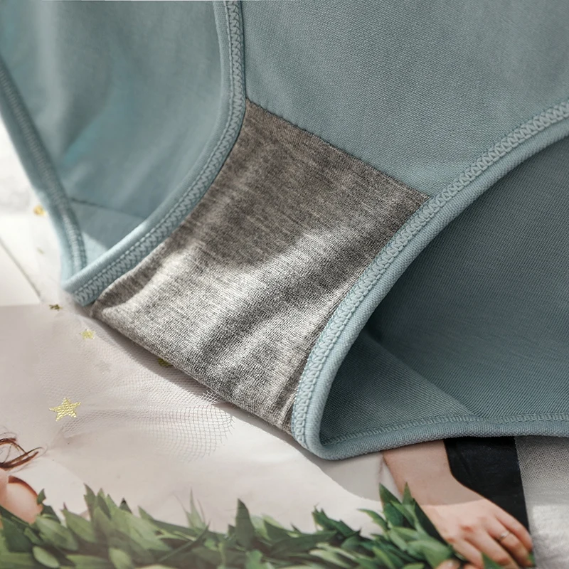 Женские Высокая Талия Дышащие трусики 3D Лебедь рельефный узор хлопок комфортные