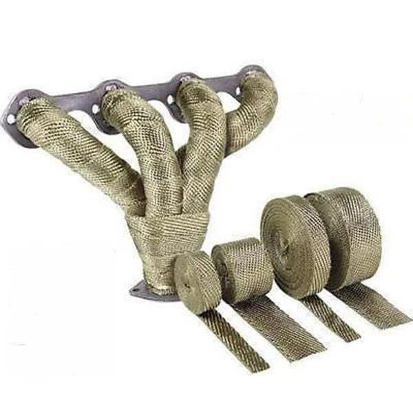 2&quotx5m Titanium Temp Exhaust Heat Wrap Army Green Heater Retention 10 Ties New | Автомобили и мотоциклы