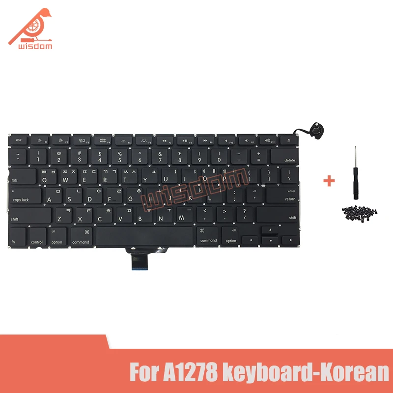 Полная новая A1278 Корейская Клавиатура для ноутбука Macbook Pro 13 &quotA1278 клавиатура 2009