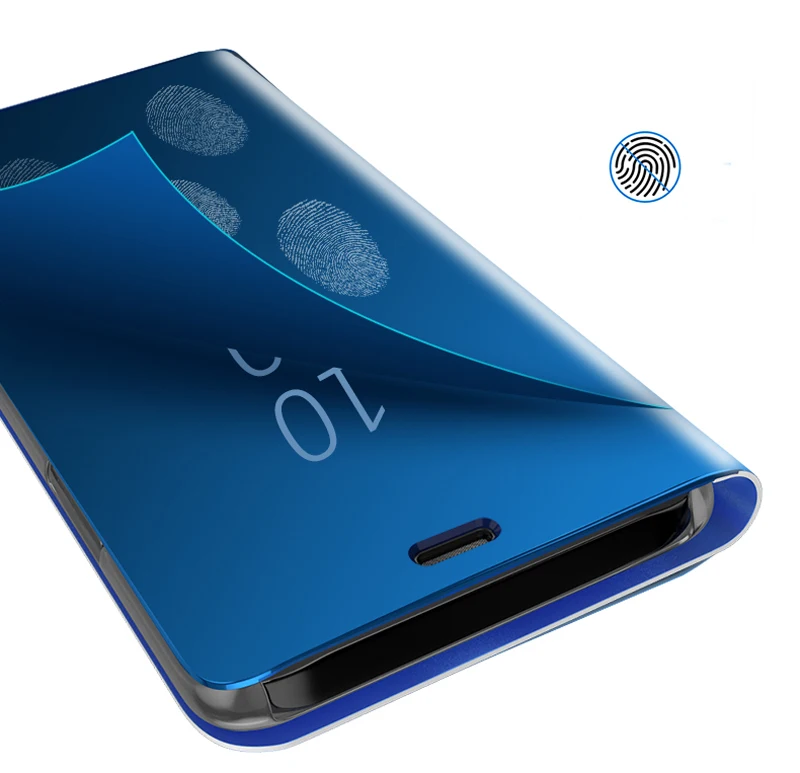 Для Xiao mi Red mi Note 7 5 6 Red mi 7A GO 5 Plus 4X K20 mi A3 A2 Lite 8 9 SE mi 9T Pro Флип Роскошный прозрачный mi rror Smart View чехол