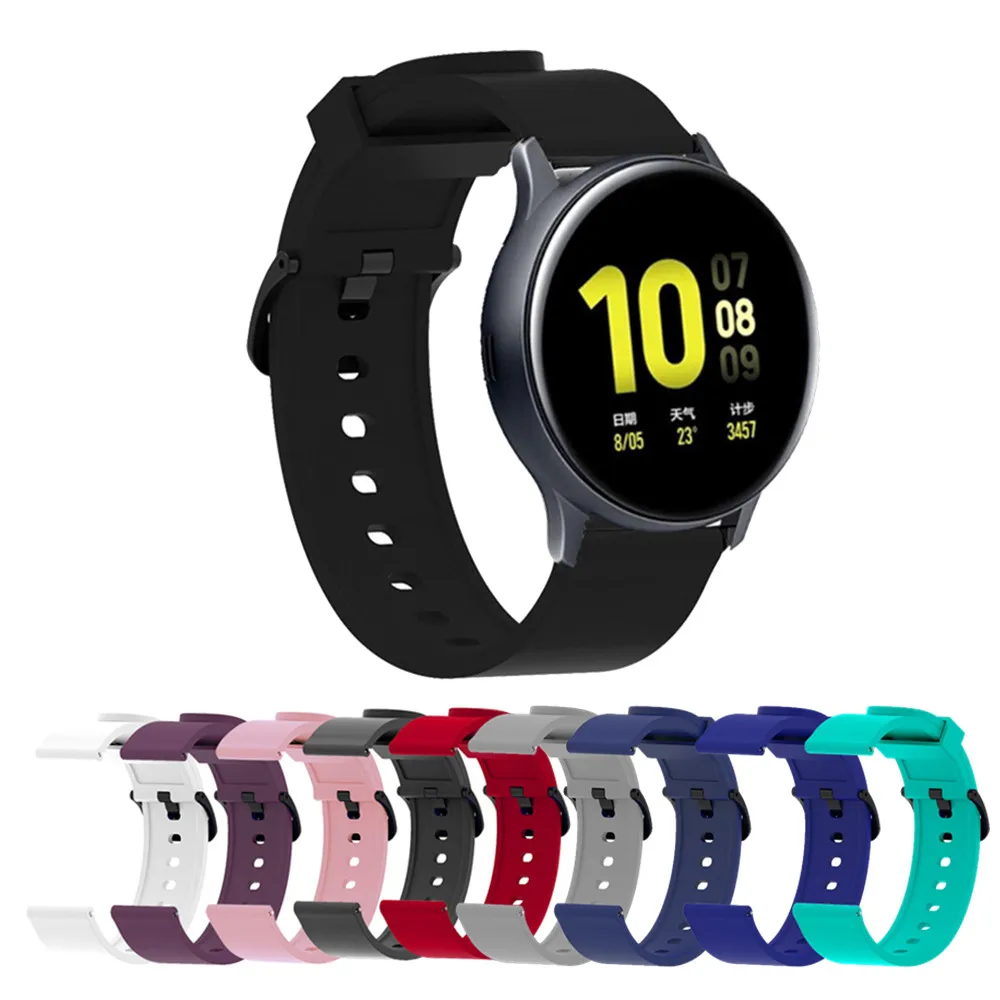 Ремешок для Samsung Galaxy Watch Active 2 44 мм 40 браслет 42 мм/Gear Sport/Gear S2 20 Amazfit BIP