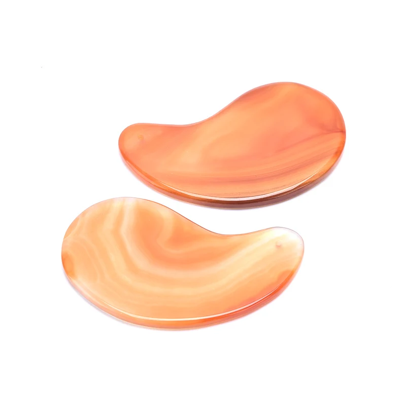 

Natural Red Agate Scraping Board Body Care Guasha Board Massage Tool Spa Therapy Stress Release Massage
