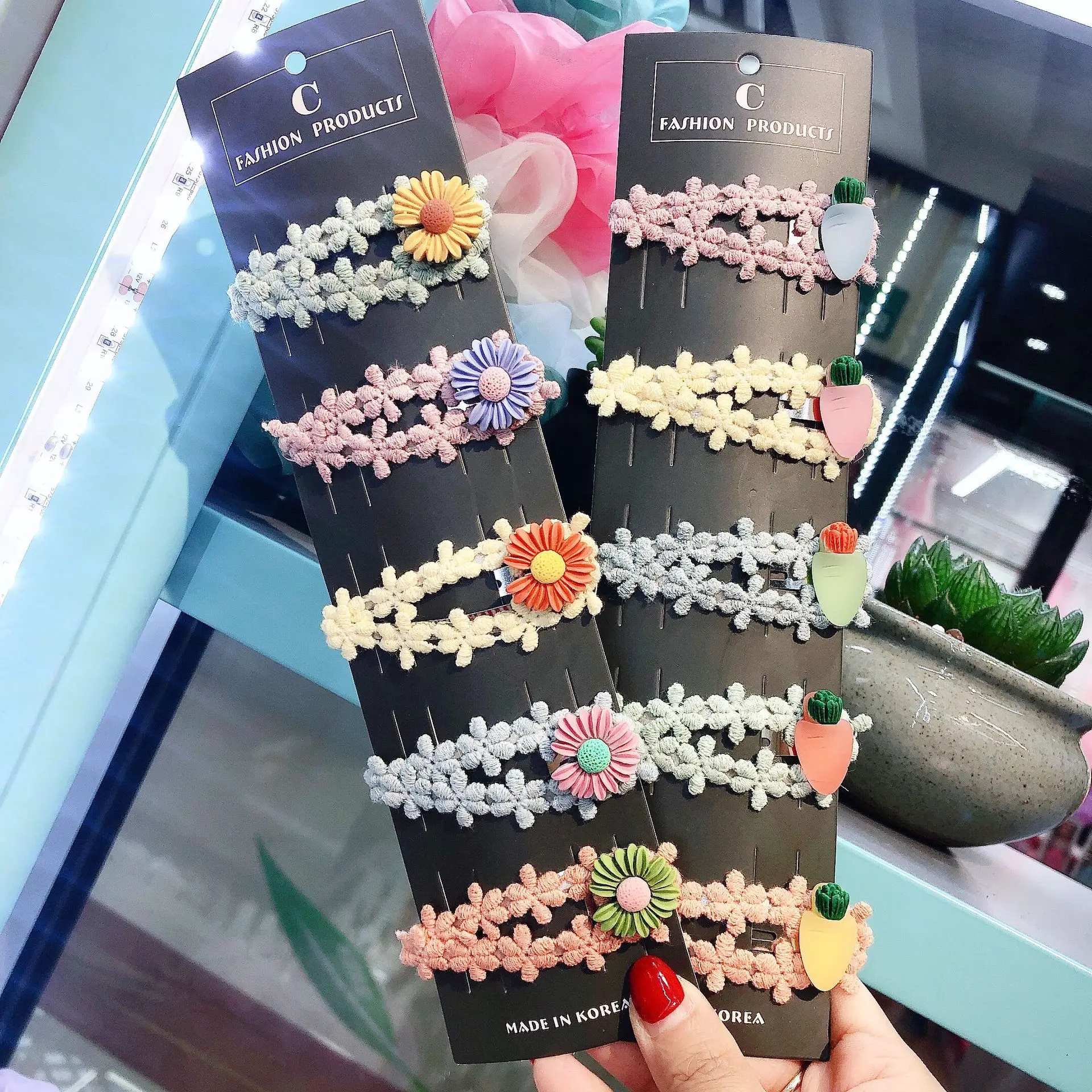 Детские кружевные яркие аксессуары для волос в Корейском стиле Повязка на голову