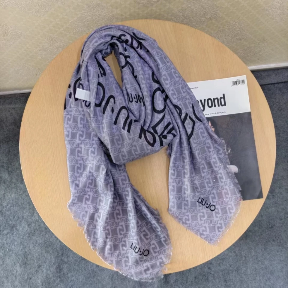 Итальянская импортная осенне-зимняя новая женская шаль шарф с буквенным