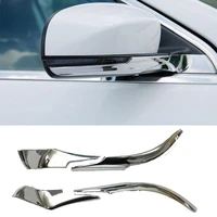 for jeep compass 2017 2018 2019 2020 abs chrome side door rear view mirror pillar trim cover anti rub strips stick frame 4pcs