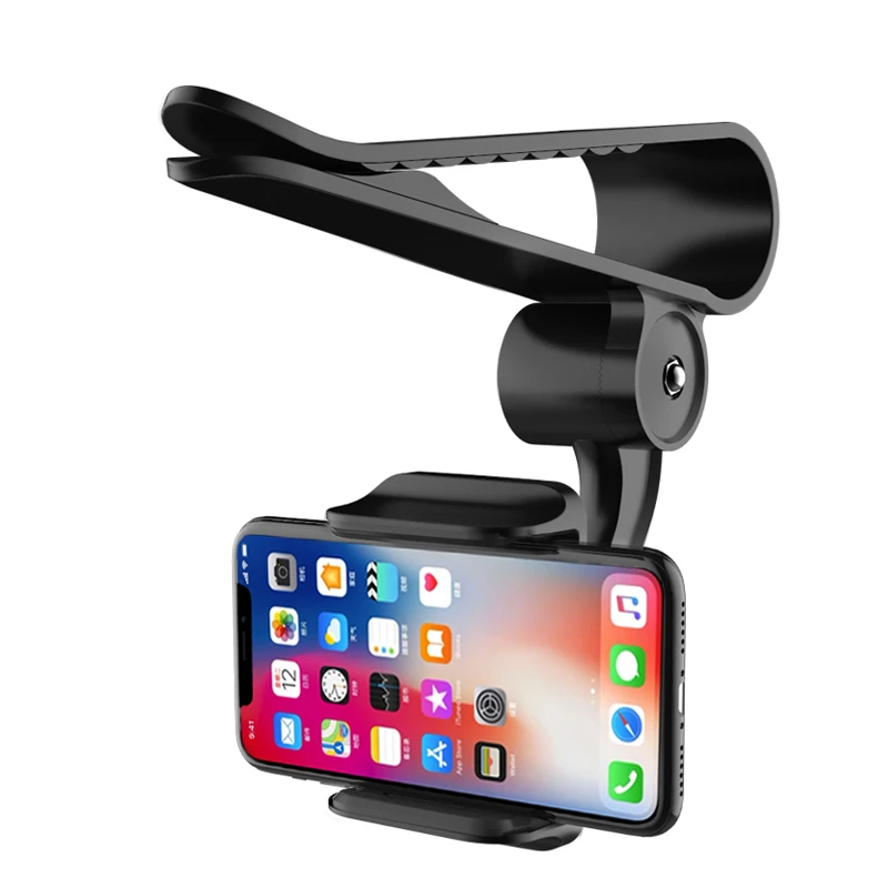 Universal 360 Car Phone Clip Holder Sun Visor Mount Stand Cell Soporte Movil For iPhone 11 XR X 8 GPS in | Мобильные телефоны и