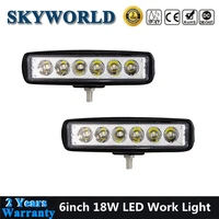 2 pieces 6 inch mini led light pods bar spot led bar offroad driving lights car 12v 24v work lamp for truck 4wd pickup van atv