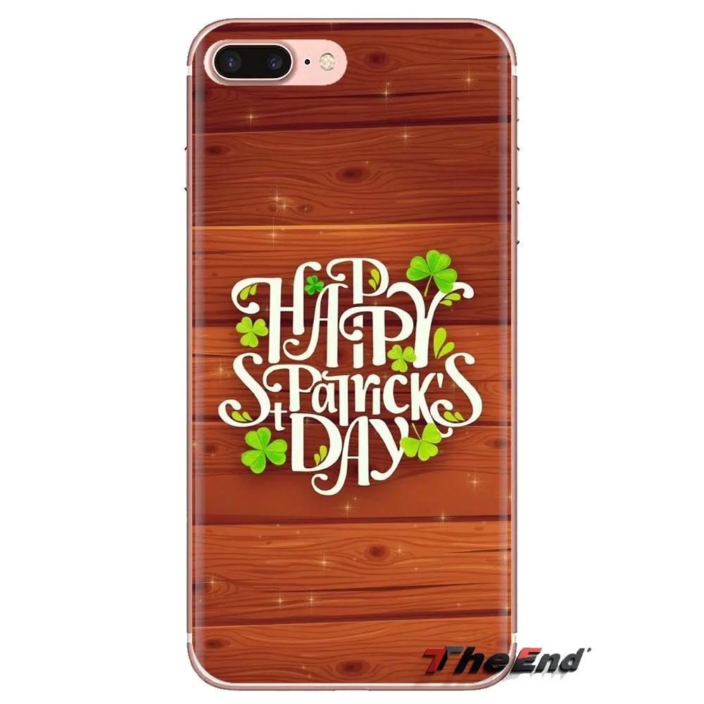 Прозрачный мягкий чехол для iPod Touch Apple iPhone 4 4s 5 5S SE 5C 6 6S 7 8 X XR XS Plus MAX green День Святого