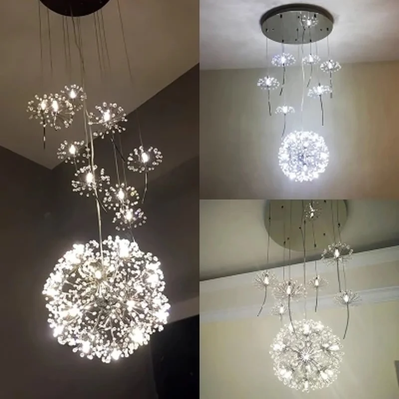 Светодиодная лампа современный дизайн хрустальные люстры Декор домашнее