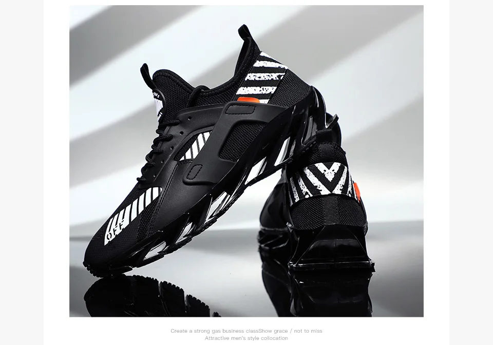 Rommedal man's running shoes Blade bottom shock absorption men sneakers breathable lightweight fashion sport trainers footwear