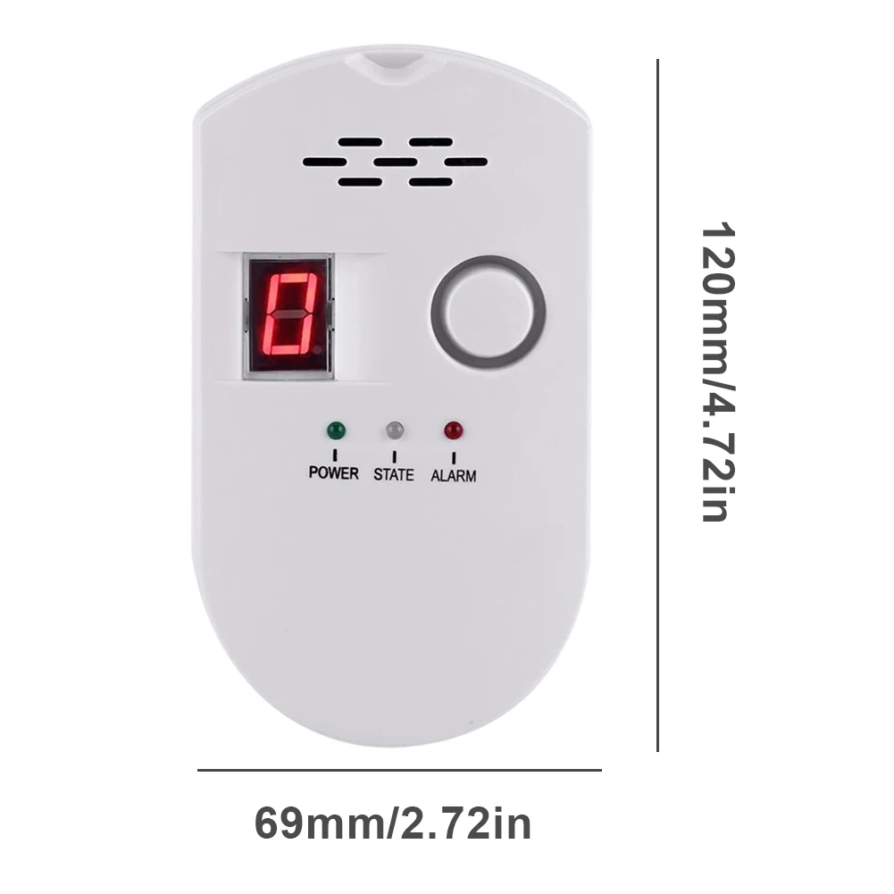 

Gas Detector BRJ-502D Gas Analyzer Household Digital Sensor Propane Leak Alarm With LED Display Detector Alarm Tools New