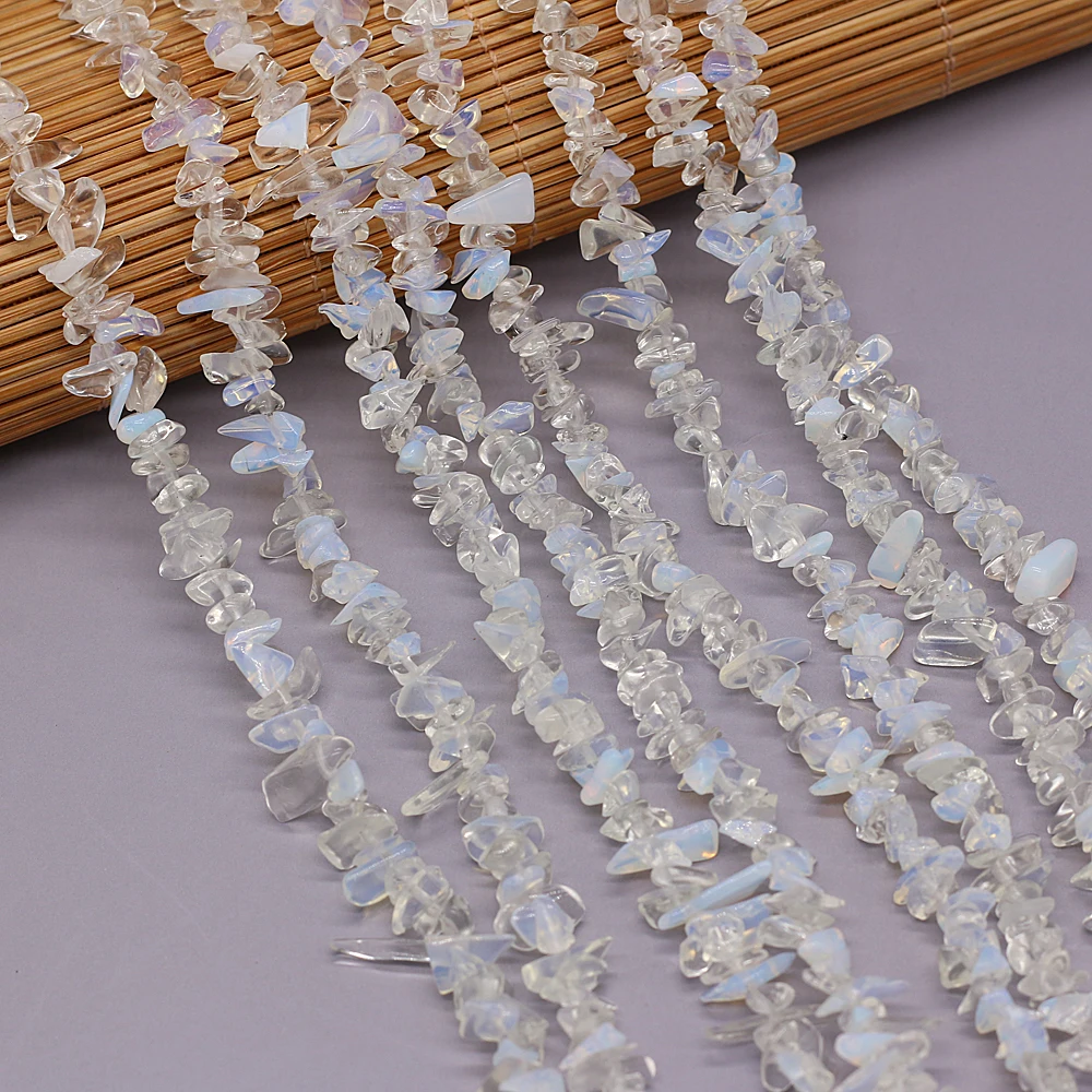 

40cm Hot Natural Opal Stone Irregular Chips Gravel Loose Beads for Women Bracelet Jewelry Accessories Gift Size 3x5-4x6mm
