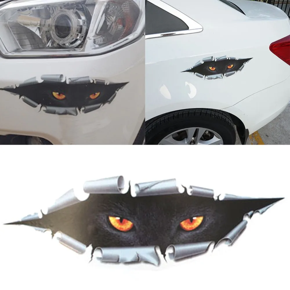 Bostar 1 шт. автомобильный Стайлинг Забавный 3D симулятор Монстр Леопардовый глаз