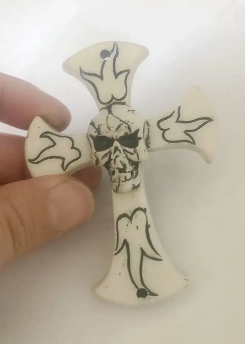 

12 PCS Punk Hiphop Jewelry Skull Men New Arrival New Vintage Cross Necklace