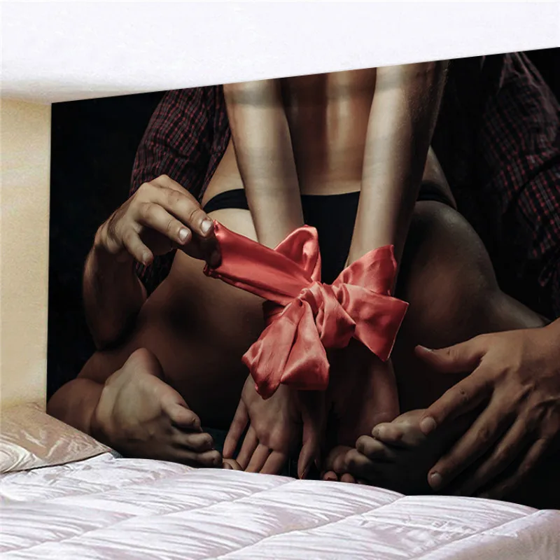 

Sexy Woman Tapestry Headboard Wall Art Bedspread Dorm Tapestry for Living Room Bedroom Home Decor Droppshiping