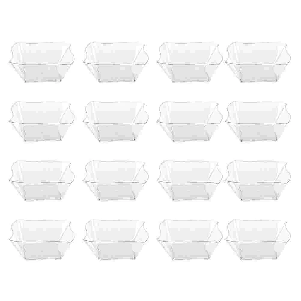 

Одноразовые пудинговые чашки, пластиковые чашки для мороженого, прозрачные десертные чашки, 48 шт.