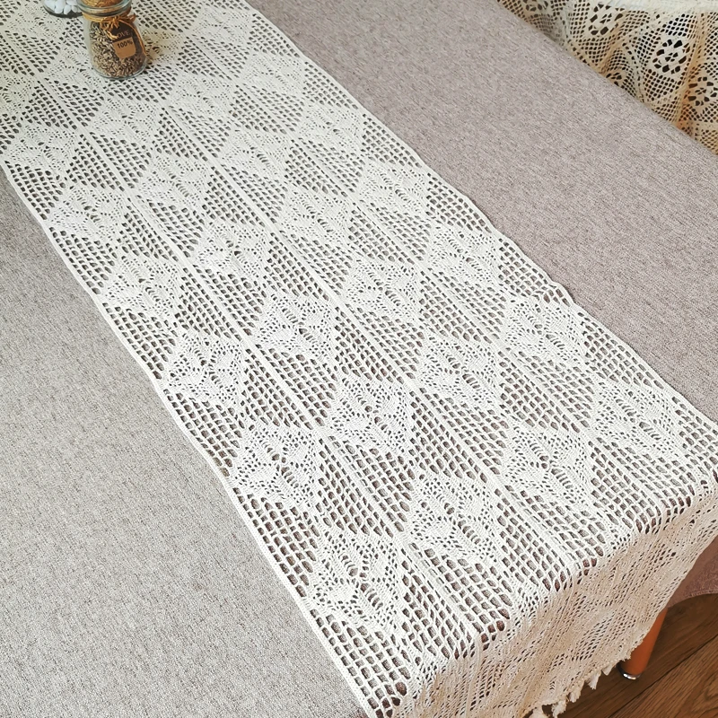 Свадебное украшение хлопковая Скатерть сделай сам вязаная крючком доска с