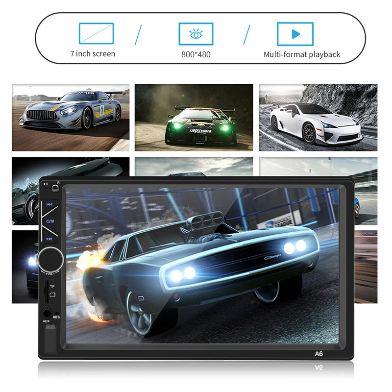 Автомагнитола 2 Din Mirror Link аудио видео MP5 плеер Bluetooth Handsfree A2DP USB TF Aux стерео система 7 дюймов головное устройство PHYEE A6