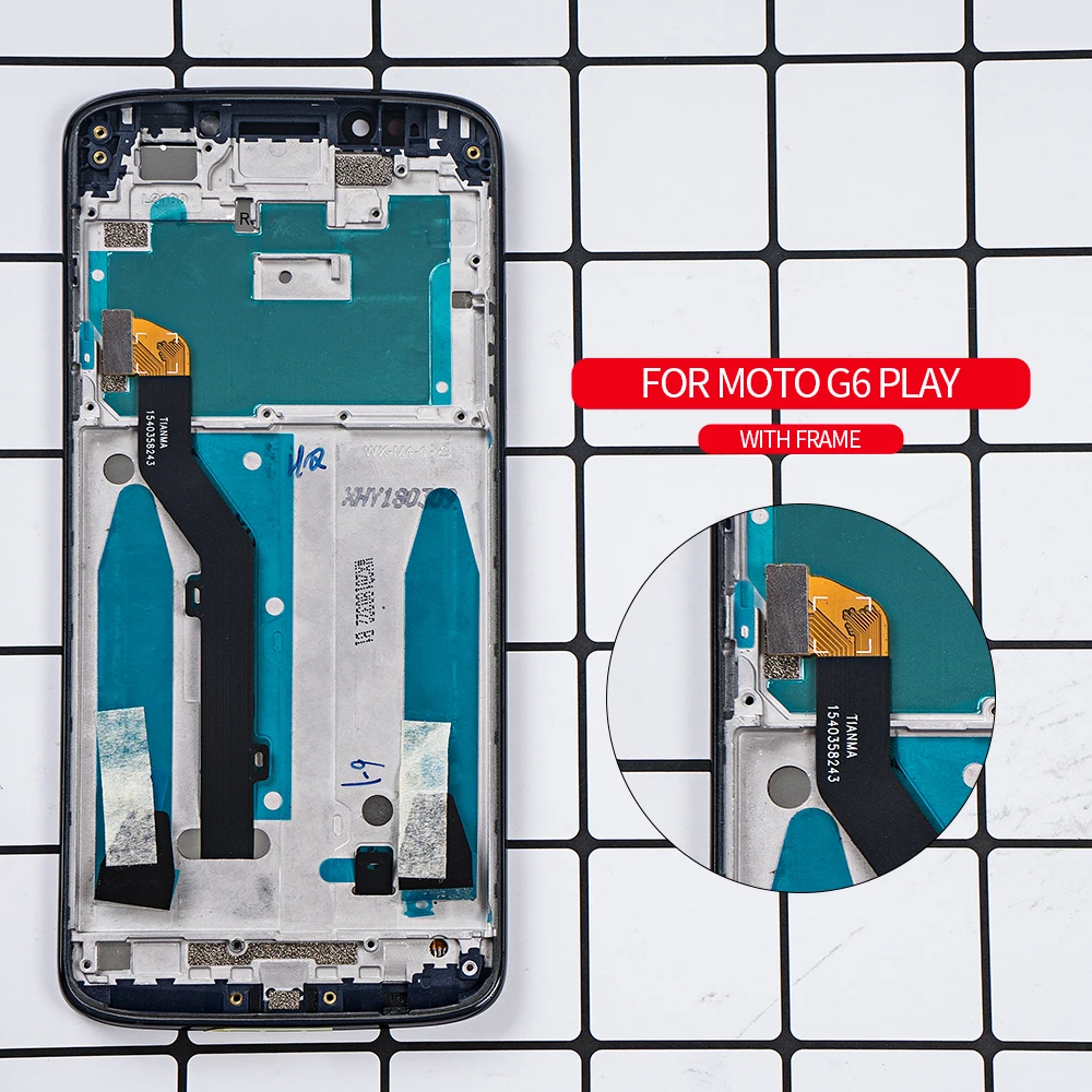 ЖК-дисплей для Motorola Moto G6 Play Xt1922 XT1922-2 сенсорный экран панель мобильного телефона s