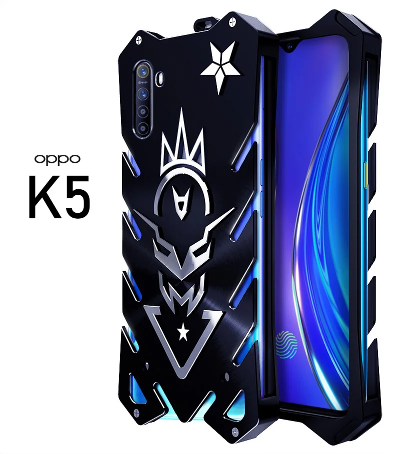Realme X2 XT 3 Pro X Lite роскошный сверхмощная броня, металлические Алюминий задняя крышка чехол для OPPO Рено Z 2 2Z 2F 10xzoom F11 K1 K3 K5 чехол