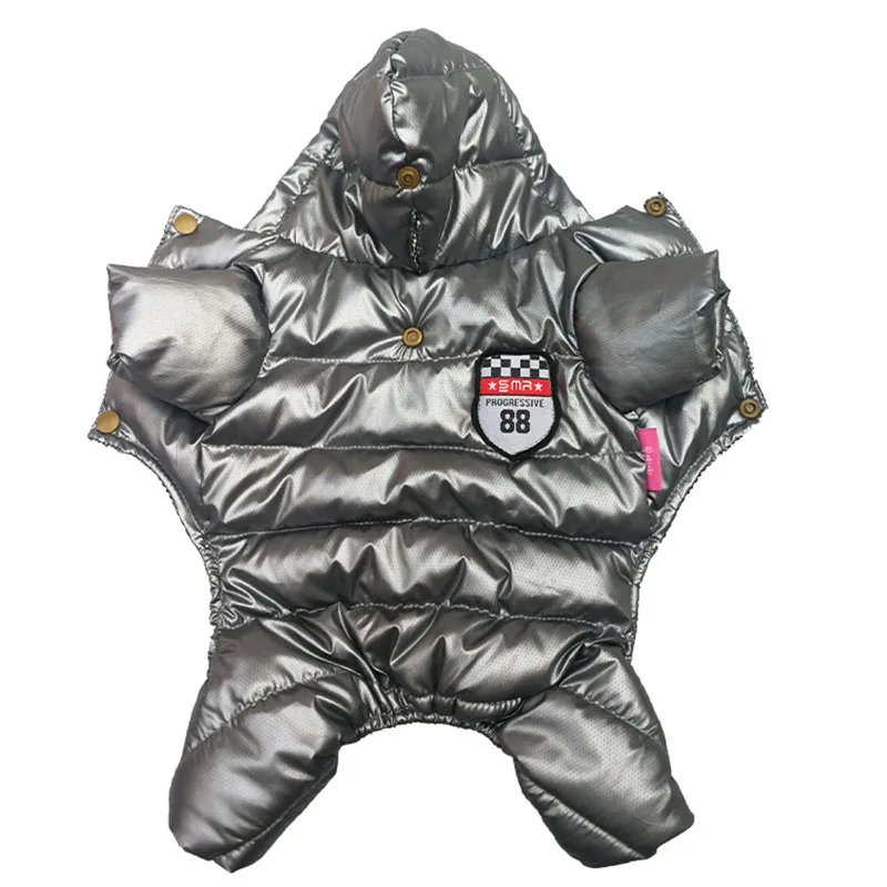 Зимняя одежда для собак комбинезон теплое пальто щенков чихуахуа Ши-тцу зимняя