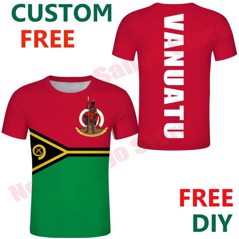 Футболка Vanuatu Бесплатная Самостоятельная футболка с надписью сделай сам MAN Santo VU