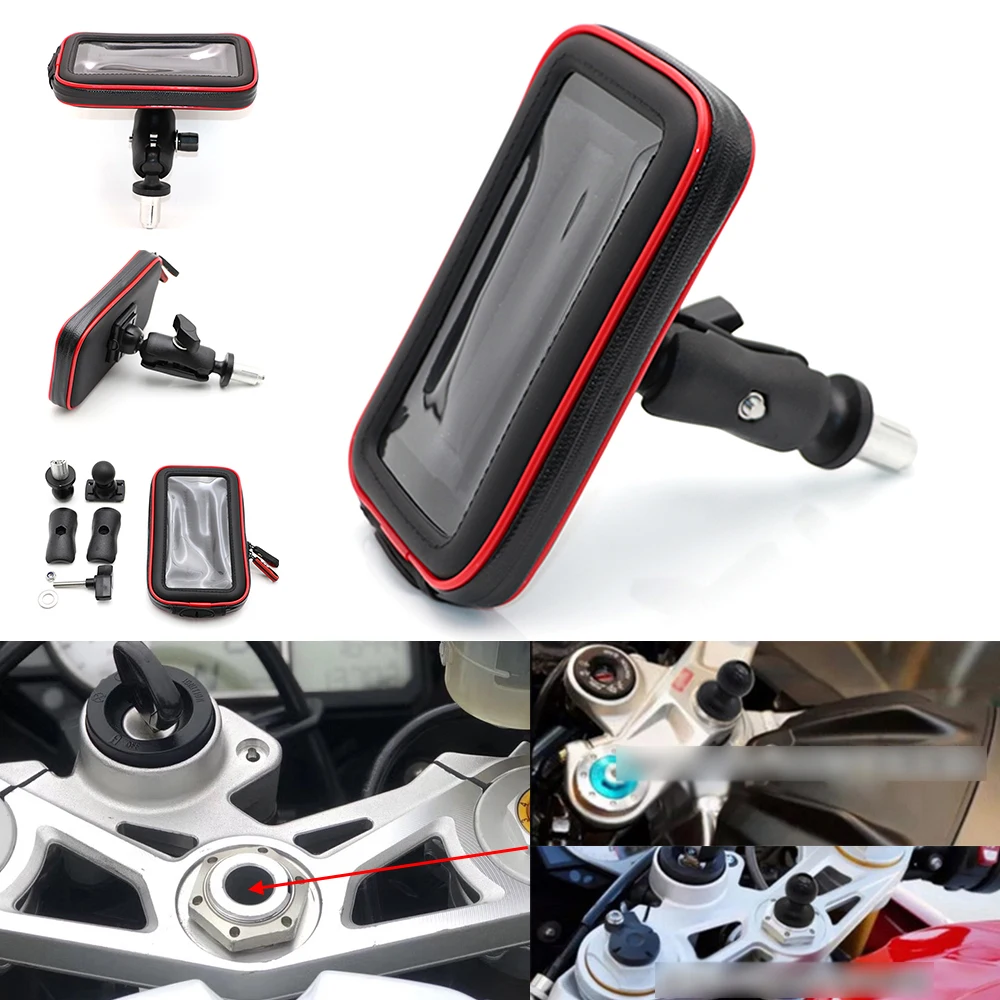 

Motorcycle Stem Bracket Steering Phone Holder Mount Navigation Durable