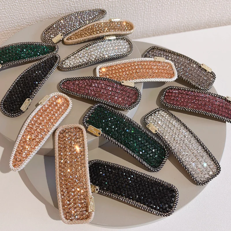 

BB Hair Clip Rhinestone Hairpins for Women Girl Fashion Korean Head Accessories Wholesale