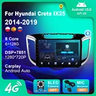 Автомагнитола 1 Din для Hyundai Creta IX25 2014-2019, Android 10, GPS-навигация, стерео, аудио, Carplay, Wi-Fi, 4G