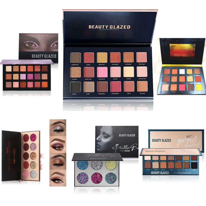 2018 Beauty Glazed 15 видов цветов мерцающие матовые пигментные Блестки для макияжа